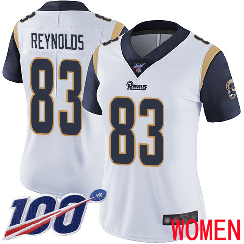 Los Angeles Rams Limited White Women Josh Reynolds Road Jersey NFL Football #83 100th Season Vapor Untouchable->los angeles rams->NFL Jersey